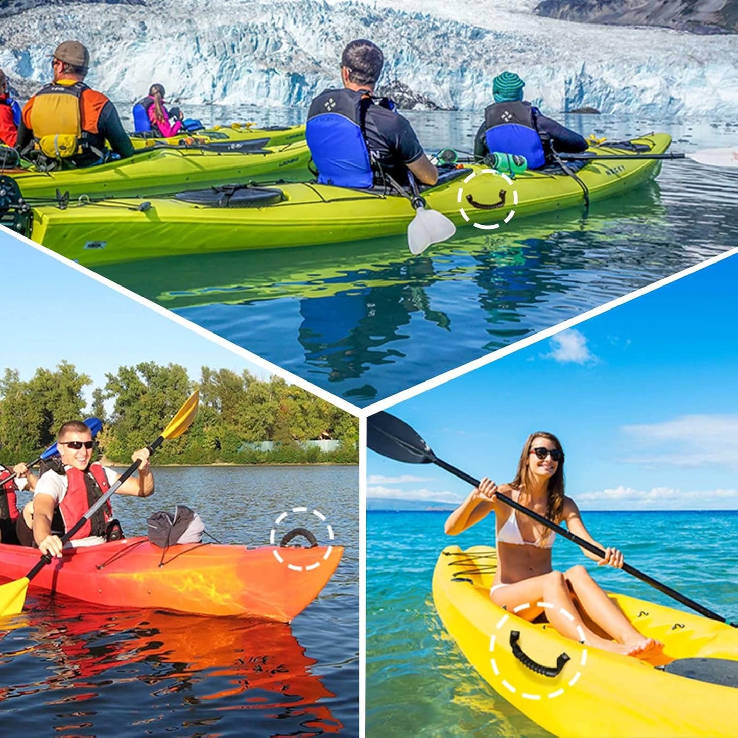 4 Pack Kayak Carry Handles
