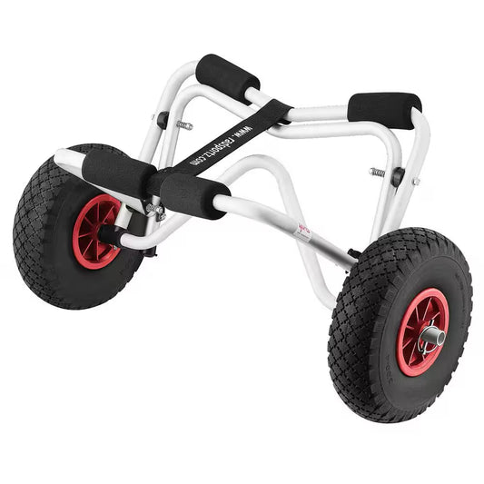 150 Lb. Premium Aluminum Kayak Cart with Airless Polyurethane Plastic Wheels
