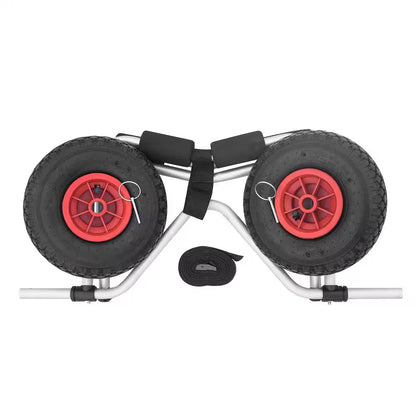 150 Lb. Premium Aluminum Kayak Cart with Airless Polyurethane Plastic Wheels